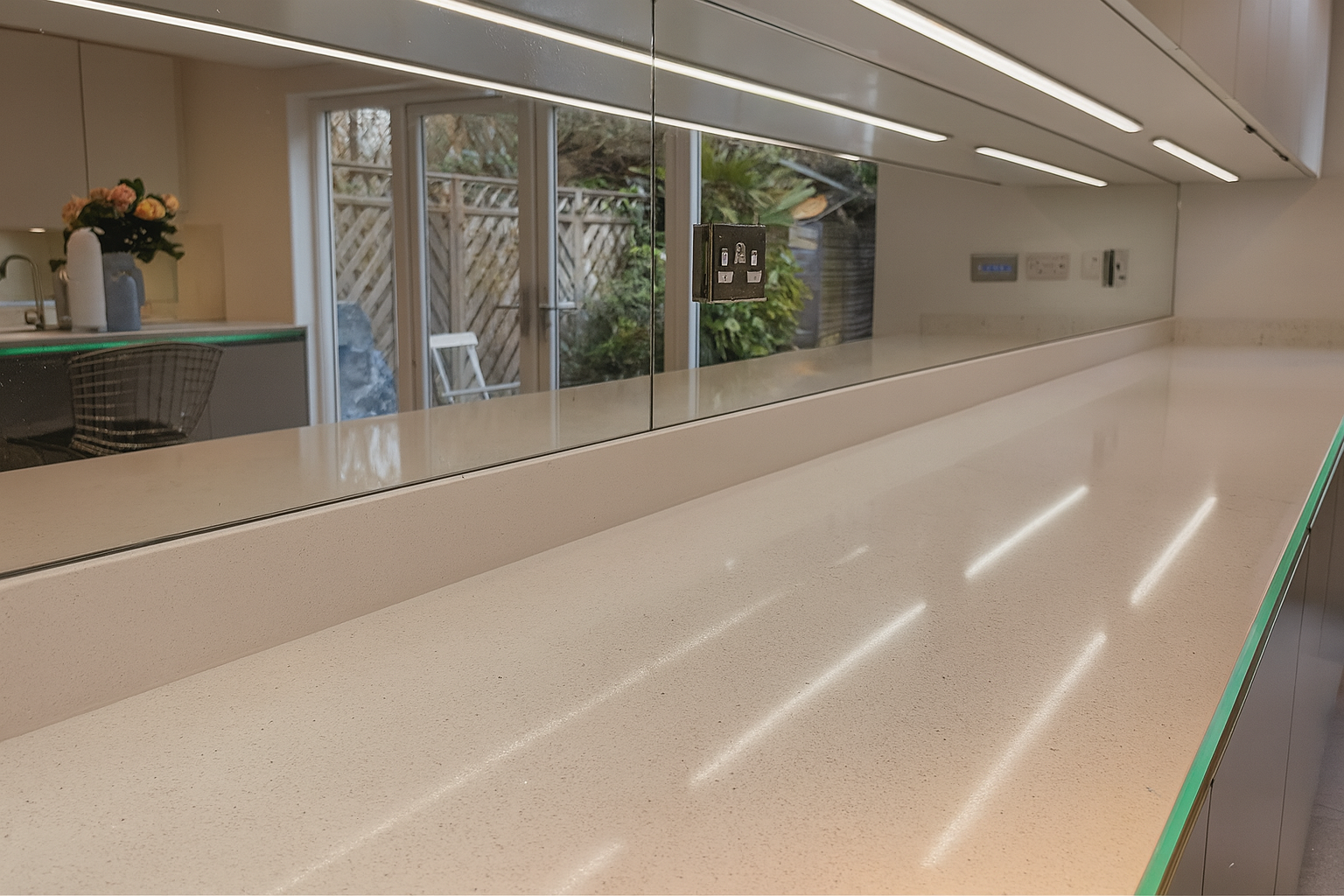 Honed finish counter