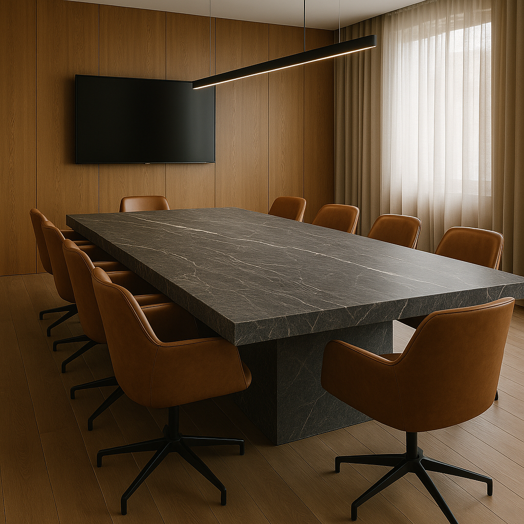 Boardroom table stone slab