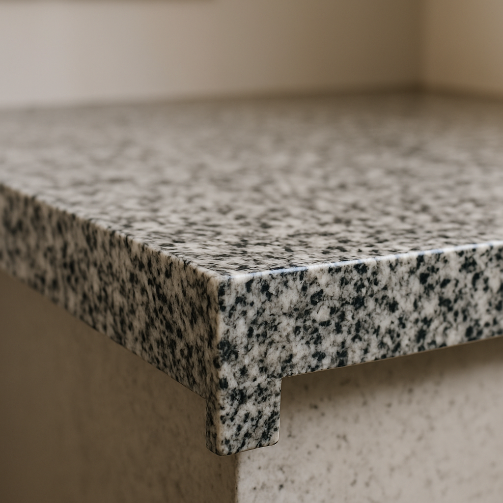 Waterfall edge island