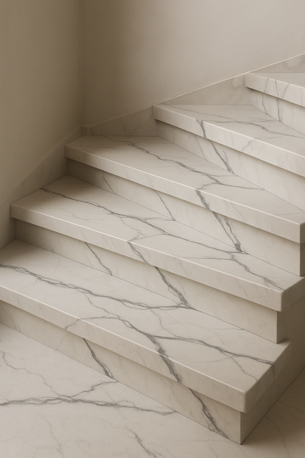 Stone staircase treads
