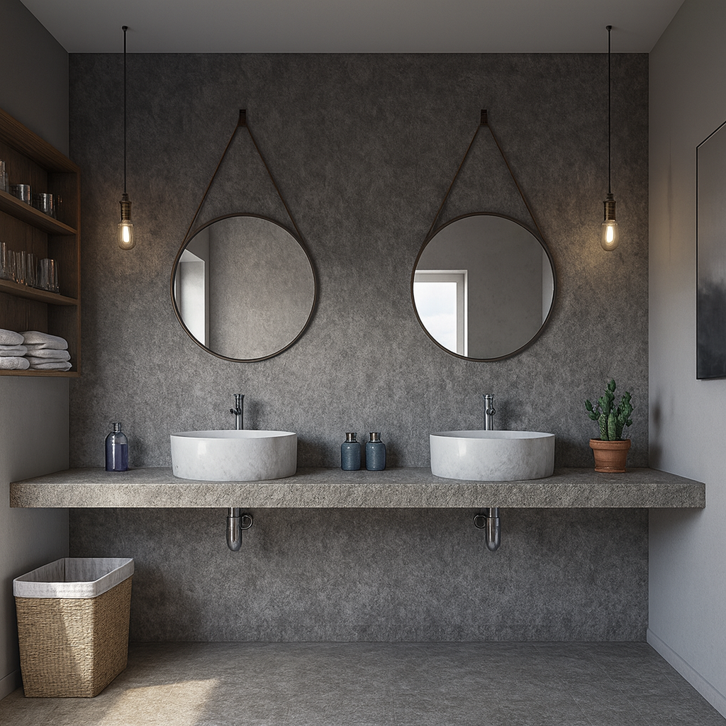 Textured stone finish